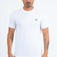 Men's Rooster Logo Cotton White T-Shirt