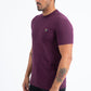 Men's Rooster Logo Cotton Wine T-Shirt