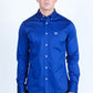 Men’s Single Pocket Logo Modern Fit Stretch Dress Shirt - Royal Blue