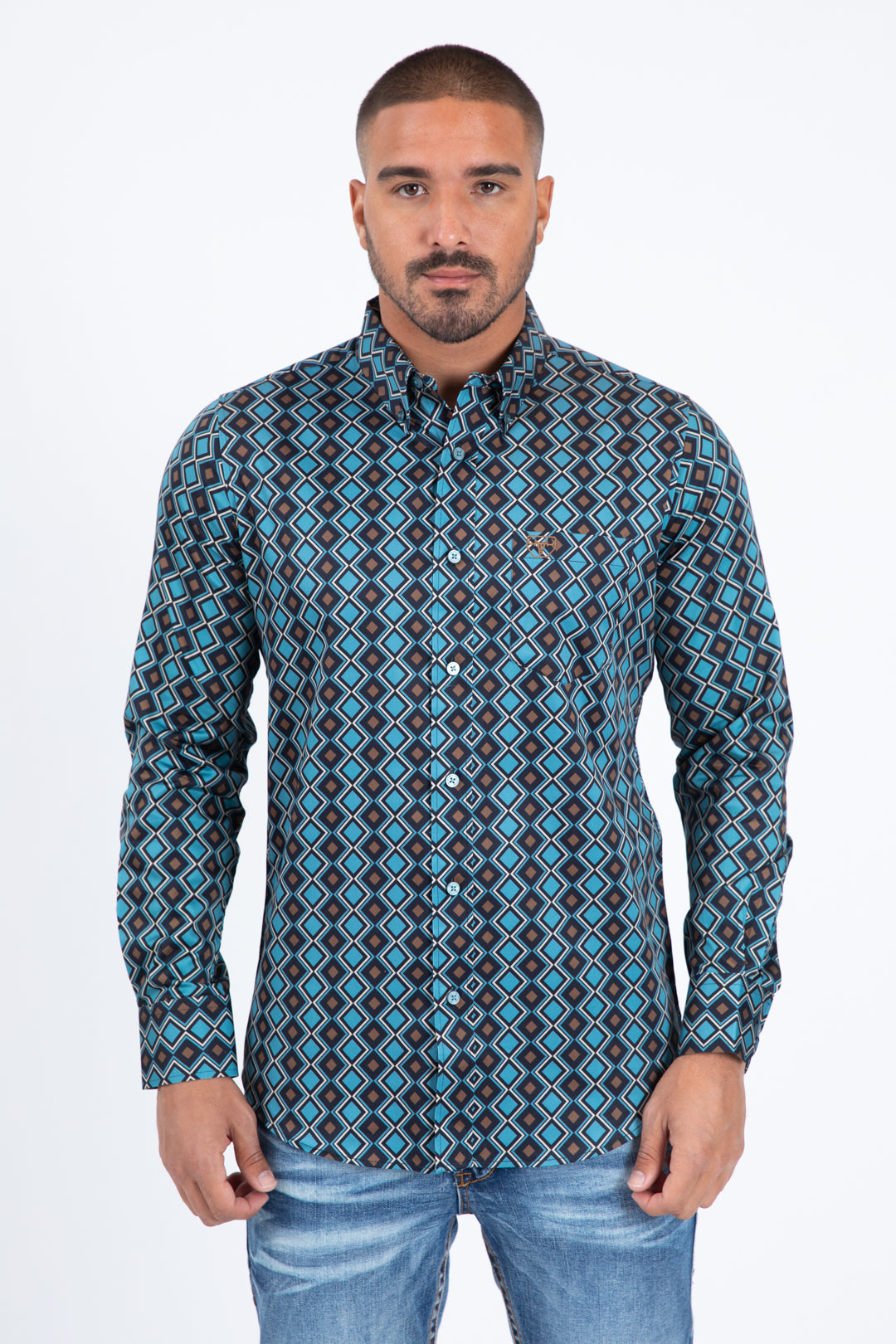 black diamond depth long sleeve shirt platini front