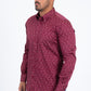 burgundy ornamental tile long sleeve shirt platini side