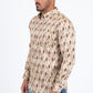 khaki diamond ethnic long sleeve shirt platini side