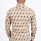 khaki diamond ethnic long sleeve shirt platini back
