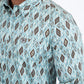 light blue diamond ethnic long sleeve shirt men platini detail