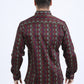 Mens Satin Cotton Modern Fit Navy Long Sleeve Black Shirt
