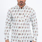 white diamond ethnic long sleeve shirt platini front
