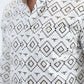 Mens Satin Cotton/Spandex Modern Fit Long Sleeve White Shirt