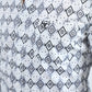 Mens Satin Cotton/Spandex Modern Fit Long Sleeve White Shirt