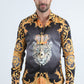 black rhinestone royal leopard shirt platini