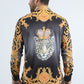 black rhinestone royal leopard shirt platini