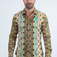 white rhinestone geometric baroque shirt platini