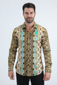 Rhinestone Geometric Baroque Shirt