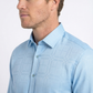 sky blue geometric plaid jacquard dress shirt men platini back