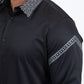 black rhinestone solid satin shirt platini