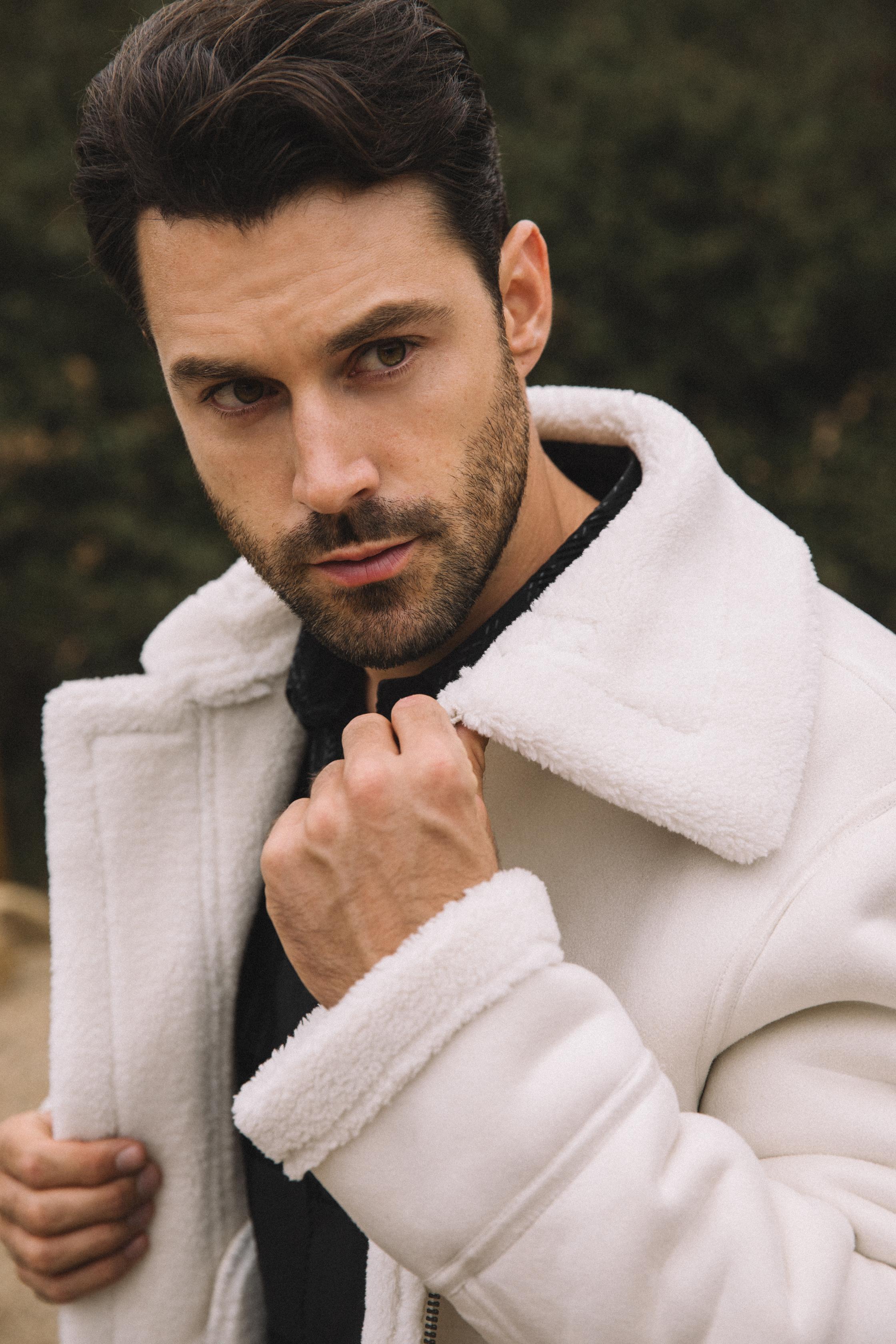 Suede Shearling Jacket | Platini – Platini Fashion