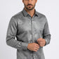 grey swirl ogee foil shirt men platini front