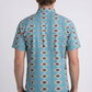teal diamond tribal print performance shirt men platini side