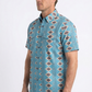 teal diamond tribal print performance shirt men platini back