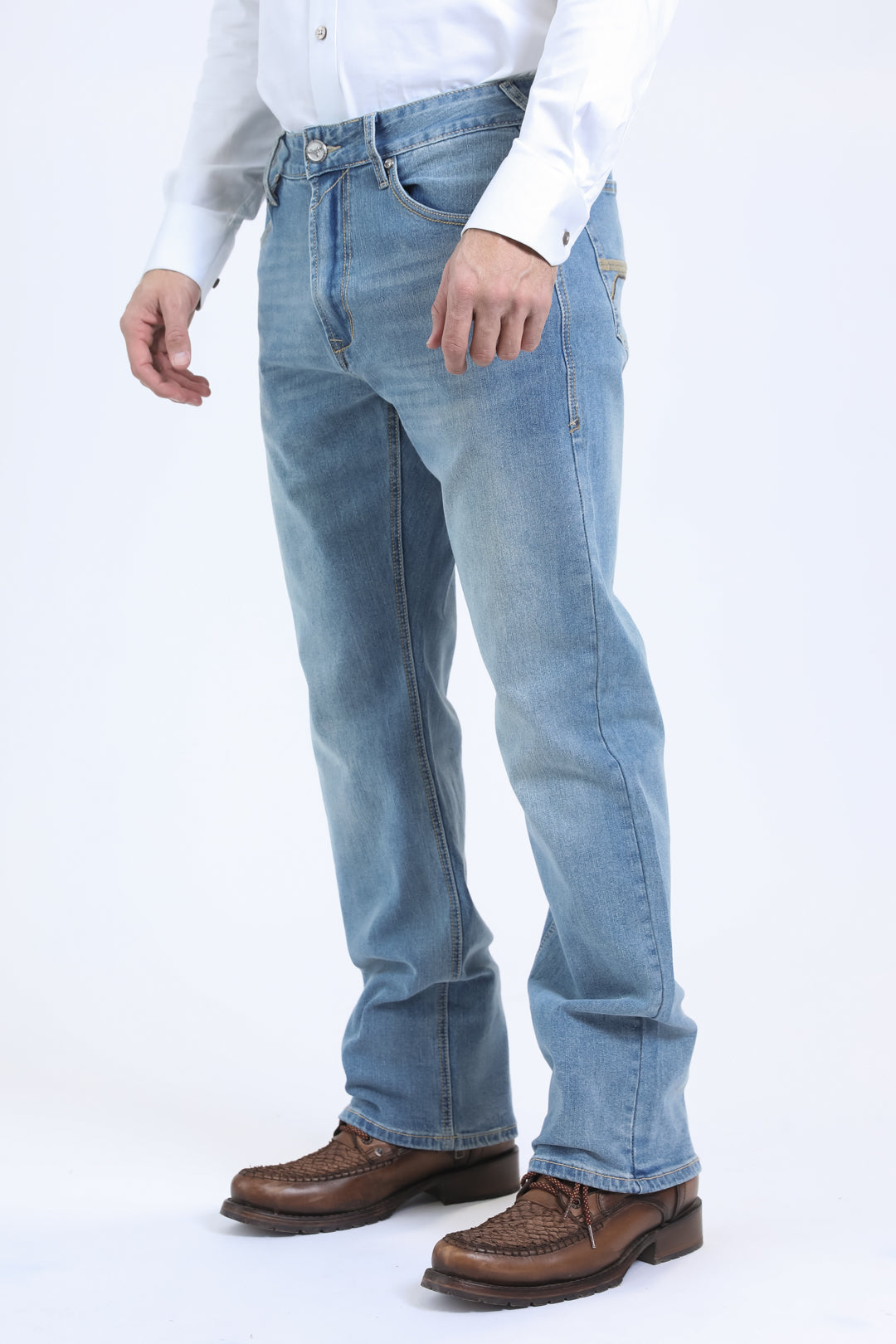 Holt Men's Tint Blue Boot Cut Jeans