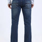 dark denim blue wade boot cut jean men platini BACK