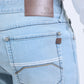 light blue wade boot cut jean men platini detail