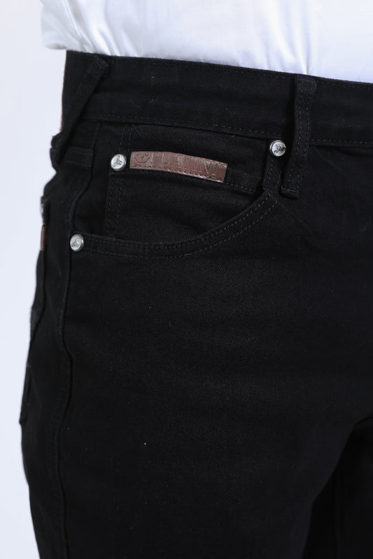black wade boot cut jean men platini detail