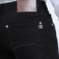 black wade boot cut jean men platini detail