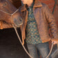 brown suede shearling jacket platini lifestyle