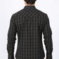Mens Western Checkered Black Long Sleeve Shirts
