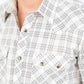 Mens Western Checkered White Long Sleeve Shirts