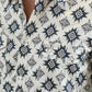 Mens Western Modern Fit Cotton/Spandex Long Sleeve Beige Shirt with Snaps