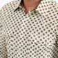 beige solid texture western shirt platini