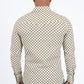 beige solid texture western shirt platini