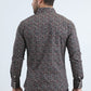 Mens Western Modern Fit Cotton/Spandex Long Sleeve Black Shirt with Snaps