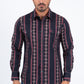 black ii solid texture western shirt platini