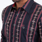 black ii solid texture western shirt platini