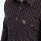 black solid texture western shirt platini