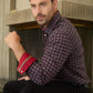 Mens Western Modern Fit Cotton/Spandex Long Sleeve Black Shirt with Snaps