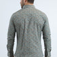 Mens Western Modern Fit Cotton/Spandex Long Sleeve Blue Shirt with Snaps