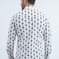 Mens Western Modern Fit Cotton/Spandex Long Sleeve Blue Shirt with Snaps