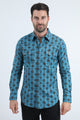 Plaid Bleach Wash Western Shirt