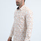 Mens Western Modern Fit Cotton/Spandex Long Sleeve White Shirt with Snaps