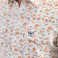Mens Western Modern Fit Cotton/Spandex Long Sleeve White Shirt with Snaps