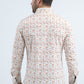 Mens Western Modern Fit Cotton/Spandex Long Sleeve White Shirt with Snaps