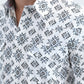 Mens Western Modern Fit Cotton/Spandex Long Sleeve White Shirt with Snaps
