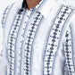 white ii solid texture western shirt platini