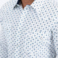 white solid texture western shirt platini