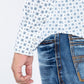 white solid texture western shirt platini