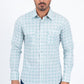 white ii micro pattern geometric western shirt platini
