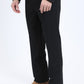 Mens Poly-Stretch Fit Western Black Suit Pants